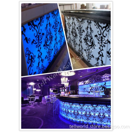 Tw Commercial Salon Night Club Bar Counter / Reception Counter with LED (TW-PACT-003)